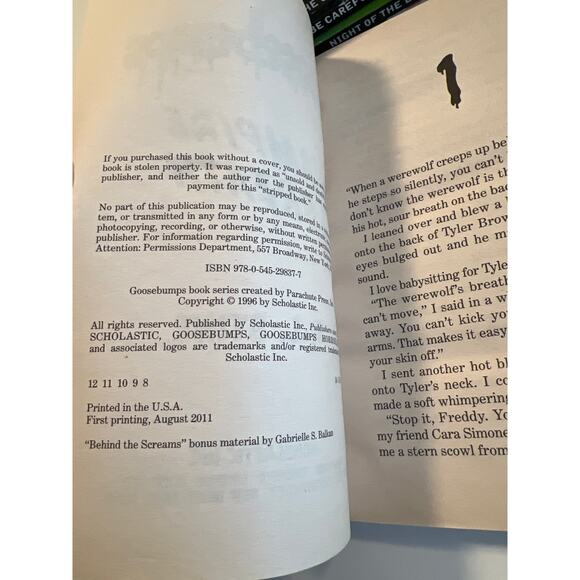 Goosebumps: 5 book lot (Printed 2008/09/11) - Picture 5 of 7